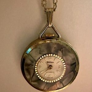 Vintage Webster Antimagnetic watch necklace